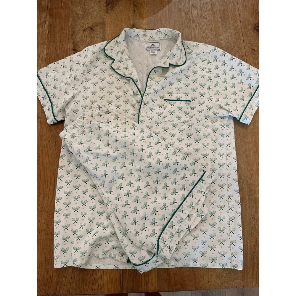 Petite Plume Tennis Pajama Set | Match Point | Size 14 (Adult XS Hack)